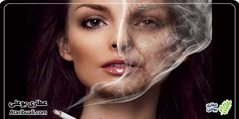 عوارض سیگار بر روی پوست