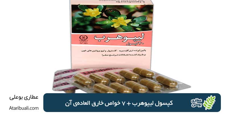 کپسول لیپوهرب + 7 خواص خارق العاده‌ی آن