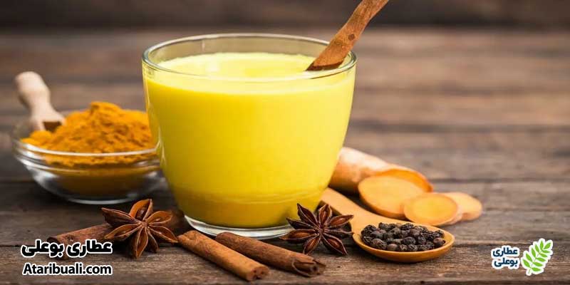 شیر زردچوبه برای کبد